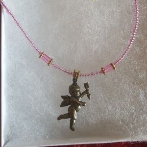19 Pink Cupid Necklace
